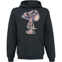 Snoopy Trui met capuchon - Golden Snoopy - S tot XXL - voor Vrouwen - zwart - Maat XXL