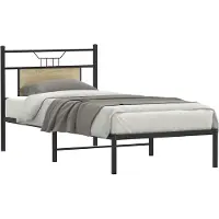 vidaXL Bedframe zonder matras hout sonoma eikenkleurig 90x190 cm