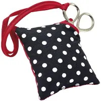 Prym Speldenkussen met schaar- Polka dots