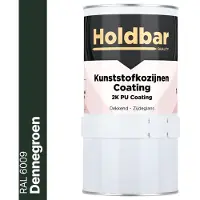 Holdbar Kunststofkozijnen Coating Dennegroen (RAL 6009) 1 Kg - Kunststof Kozijnen Schilderen - Hecht direct op kunststof - 100% UV-bestendig - kunststof kozijnen verven