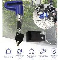 HBS Anti-diefstal Slot Schijfrem Staaldraad Fiets Mountainbike Motorfiets