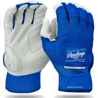 Rawlings - MLB - Honkbal - Softbal - Slaghandschoentjes - Workhorse - WH25BG - Leer - Een Paar - Batting Gloves - Volwassenen - Royal Blue - X-Large