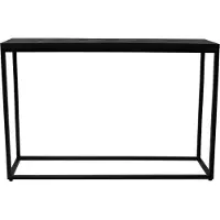 Kick Collection sidetable Dana - 120 cm - Acaciahout - Zwart metalen frame