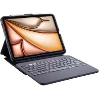 Zagg Tablethoes geschikt voor Apple iPad Air 13 Inch (2025) Hoes | Pro Keys 2 QWERTY Bluetooth Toetsenbord Bookcase + Stylus Houder - Zwart
