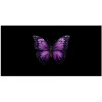 PosterMonkey Poster 120x60 cm - Vlinder - Paars - Levendig - Posters - Kamer decoratie - Wanddecoratie woonkamer - Muurdecoratie slaapkamer
