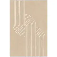 PosterMonkey Poster 120x180 cm - Parallelle lijnen - Lichte textuur - Beige - Posters - Kamer decoratie - Wanddecoratie woonkamer - Muurdecoratie slaapkamer XXL