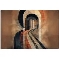 PosterMonkey Poster 180x120 cm - Piano - Toetsen - Abstract - Posters - Kamer decoratie - Wanddecoratie woonkamer - Muurdecoratie slaapkamer XXL