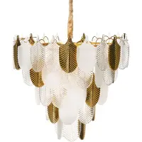 Beliani AGUIRRE - Kroonluchter - Messing/Transparant - Glas