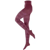 Burlington Damen Elegant Essence gedessineerd katoen panty dames lilac mel. - maat 8329