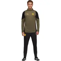 Puma Borussia Dortmund Trainingspak 1/4-Zip 2025-2026 Olijfgroen Zwart
