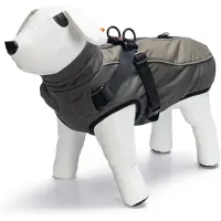 Beeztees Milo - Hondenjas + Hondentuig - Grijs - 32 cm