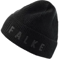 Falke Unisex Basic Jacquard Logo sneldrogend warm wol muts unisex black - maat 3000