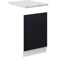 Vicco Frontpaneel Fame-Line Zwart gestreept 45 cm , WB Marmer, Model 50949