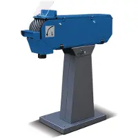 Stürmer Metaal bandschuurmachine 75x2000 mm 18-36 m/s 3/4 kW 400V motorrem noodstop aandrijfwiel 240 mm 2 snelheden MBSM75-240-2