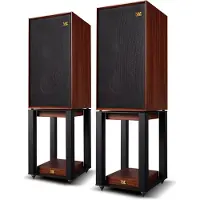Wharfedale Linton Speakers met Luidspreker standaard - Hifi Stereo Set - Luidspreker Boxen - 3-weg Luidspreker - Set van 2 - Mahogany