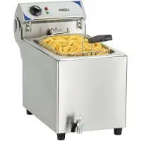 Casselin 10L 2800W elektrische friteuse met aftapkraan - - cfev10