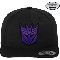 Transformers Decepticon 3D Patch Flexfit Baseball Cap Black-L/XL