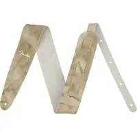 Fender Tie Dye Leather Strap Natural - Gitaarband