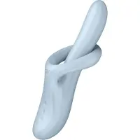 Satisfyer Heat Flex 4 - verwarmende vibrator met clitorisstimulator (zilver)
