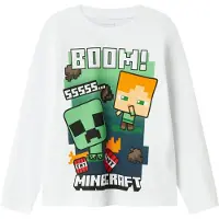 Name it Shirt 'NKMac Minecraft' groen / oranje / zwart / wit