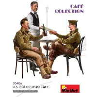 Mini art Modelbouwpakket Militaire voertuigen - 35406 U.S. Soldiers in Cafe Plastic - 1:35 - Modelbouw