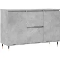 vidaXL Dressoir 101,5x35x70 cm bewerkt hout betongrijs
