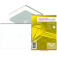 Mailmedia 1x25 Enveloppen DIN LANG, 70 g, wit