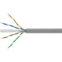 Equip installatiekabel Cat6 U/UTP, Eca-gecertificeerd, grijs, 305.00 meter, LS (Low Smoke)
