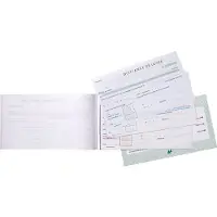 Exacompta Doorschrijfpapier Huurkanties 12,5x21cm 50 bladen triple zelfkopiërend - - 43E