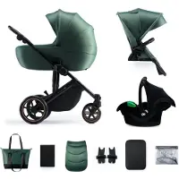 Kinderkraft 3 In 1 Prime 2 Mink Pro Baby Stroller Zilver