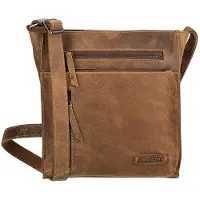Enrico Benetti Leren Schoudertas Genua Camel