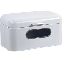 Kesper Broodtrommel, metaal, wit, 30x18x15.4cm