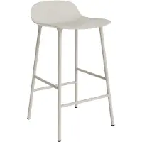 Normann Copenhagen Barstoel Form Barstool 65 cm Steel Light Grey