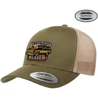 Chevrolet Blazer Patch Premium Snapback Cap GM-93-BLAZ9901-CB70 OliveKhaki
