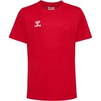 Hummel Functioneel shirt 'Essential' bloedrood / wit