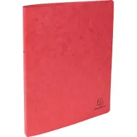 Exacompta ringmap in glanskarton, ft A4, 2 ringen van 1,5 cm, rood - 7 stuks