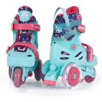 Apollo Kids My 1st Skates Verstelbaar - Verstelbare rolschaatsen voor kinderen, maat 26-30, rolschaatsen voor meisjes en jongens, ideaal voor beginners, trainingsrolschaatsen met dubbele rem