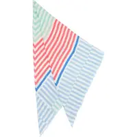 s.Oliver Sjaal lichtblauw / mintgroen / watermeloen rood / wit