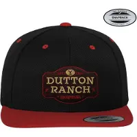 Yellowstone Dutton Ranch Premium Snapback Cap Black-Red
