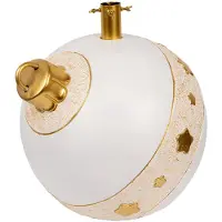 Clayre & Eef Kerstboom Standaard 40x38x38 cm Wit Keramisch materiaal