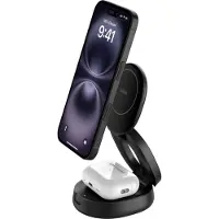 Belkin WIZ035kqbk Boostcharge Qi2 15w Z-fold 2-in-1 Draadloze Oplader