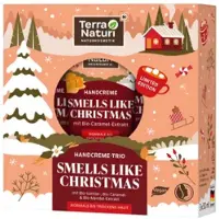 Terra Natura Kerst Geschenkset - Terra Naturi Handverzorgingsset - Smells like Christmas | 3x Handcrème 50ml - Amandel, Karamel & Vanille | Geschenkverpakking - Cadeaupakket - Kerst Geschenkset