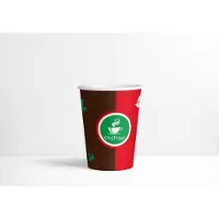 Cheffinger Kartonnen Koffiebeker - 200ml - Rood/Bruin - 250 Stuks