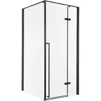 Kerra Long douchecabine zwart 90x90cm