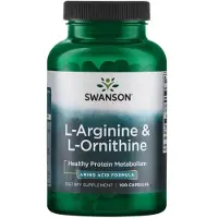 Swanson Health - L-Arginine &amp; L-Ornithine - 100 capsules