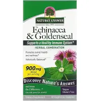 Natures Answer - Echinacea &amp; Guldenroede capsules - 90 vegetarische capsules