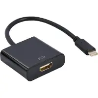 Gembird USB type-C naar HDMI adapter, 4K@30Hz, 15 cm, zwart