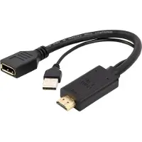 Cablexpert HDMI (m) naar DisplayPort (v) Adapter - 4K 60Hz - 0,15 meter - Zwart
