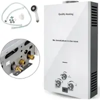 Quality Heating Propaan geiser 12L - LPG Geiser 12 Liter / minuut Boiler - Ideaal Voor Camper - Caravan - Boot - Camping - Snel Heet Water - Inclusief Douche