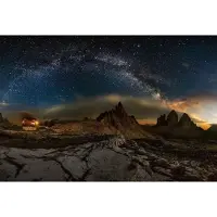 WIZARD+GENIUS Fotobehang - Galaxy Dolomites 384x260cm - Vliesbehang